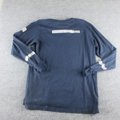 Tyndale FR Shirt Mens L Blue Flame Resistant Long Sleeve Reflective Workwear