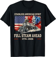 Big Boy 4014 Vintage 250 Steam Locomotive Railroad Train UNISEX Cotton Tshirt