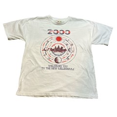 Rare VTG Cambodia Welcome You To The New Millennium Travel Tee Shirt 2000 M