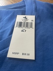 3XLT NWT Polo Ralph Lauren Men’s Blue Pocket Cotton Short Sleeve T-Shirt $60