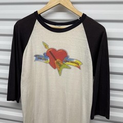 Vintage 80’s Tom Petty & Heartbreakers 3/4 Sleeve Raglan The Knits Band Size M