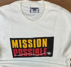 Vintage Mission Possible T-Shirt Men Sz XL Lee 90s Graphic Tee Short Sleeve USA
