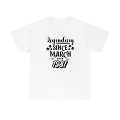 March Birthday shirt customise year born in March birthday in March