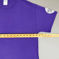 Trader Joe’s T-Shirt Short Sleeve Employee Crew Tee Purple Uniform Size Large
