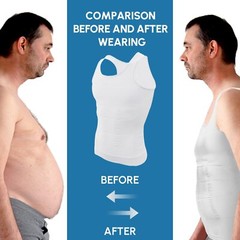Men Gynecomastia Compression Shirt Body Shaper Chest Control Slim Vest Tank Top