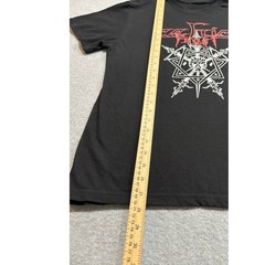 Celtic Frost Men Black T-Shirt Band Logo Occult Skull Short Sleeve Lightweight L