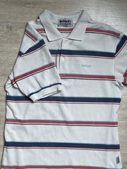 Vintage Bitch Skateboards Striped Button Up Polo T Shirt Men’s Size Medium 90S