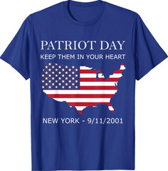 9-11 Memorial Quote USA Flag Patriots Day Tribute T-Shirt