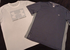 Lot Of 12 Men’s Lg Name Brand Athletic T Shirts Nike Under Armour North Face