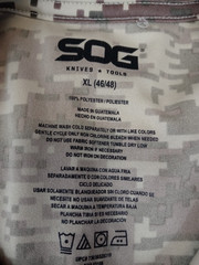 SOG Tactical Gear T-Shirt Mens XL Digital Camo Brown Logo Tee Knives