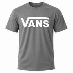 Vans Mens Logo T Shirt Charcoal Freeships