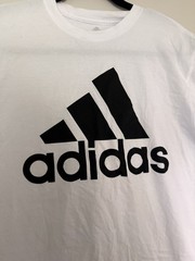 adidas Badge of Sport Tee Men’s SizeM White/Black