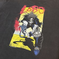 Vintage 1991 DC Comics Lobo Faded Black Graphic Tee Crew Neck M