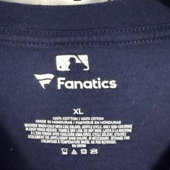 Fanatics Atlanta Braves Graphic Tee Mens XL Blue Long Sleeve Home Plate Baseball