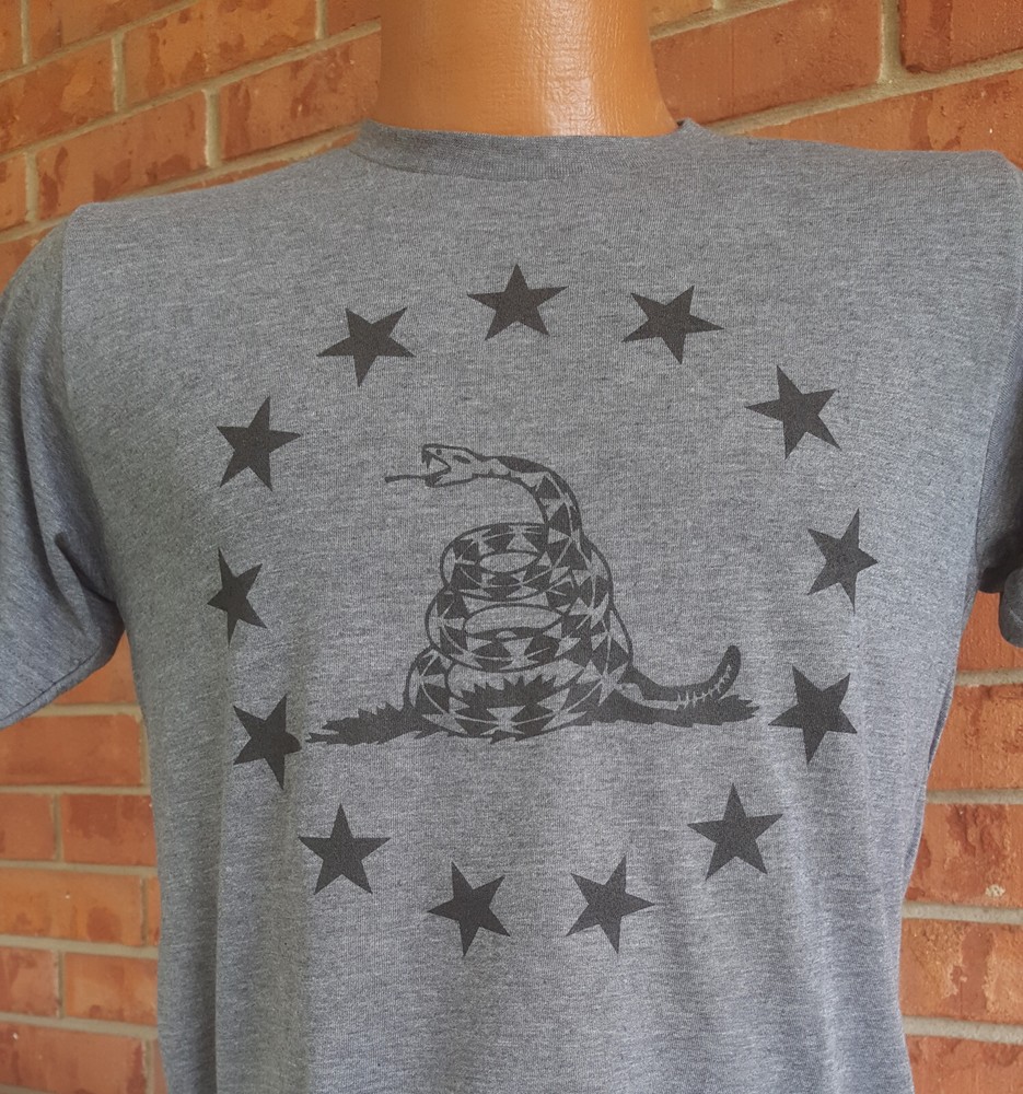 Gadsden Snake 1776 Dont Tread on me T-Shirt Super Soft Tee Poly Rich 65/35 Blend
