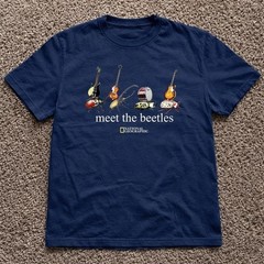 Meet The Beetles Graphic Tee National Geographic Vintage Mens T-Shirt