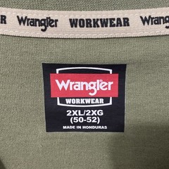 Wrangler Men’s Heavyweight Pen Pocket Tee Shirt Top Green 2XL (50-52) NWT