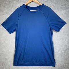 Lululemon Metal Vent T-Shirt Mens Large Blue Lightweight Breathable Workout