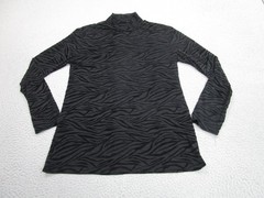 INCERUN Shirt Mens M Velvet Black Mesh Sheer Fish Net Gothic Romantic Layering