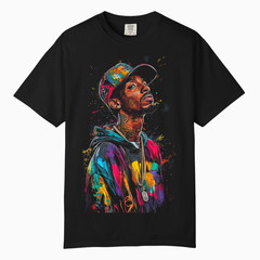 Mens Hip Hop Pop Art Graphic Tee, Comfort Colors T Shirt, Unisex Streetwear Tee