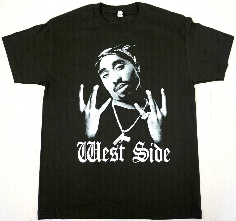 2Pac T-shirt TUPAC SHAKUR West Side Rap Hip Hop Tee Men’s 100% Cotton Tee New