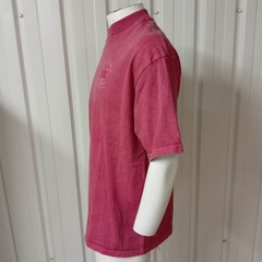 Illicit Bloc IB Sportswear Mens Medium T-Shirt Washed Magenta 300GSM 100% Cotton
