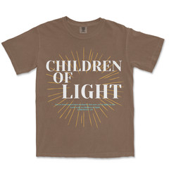 Children of Light Shirt Christian Shirts for Men Graphic Bible Verse T Shirt