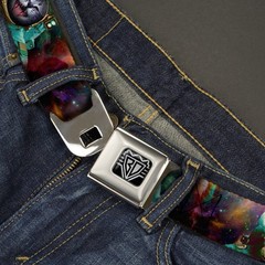 Seatbelt Belt – Astronaut Cat in Space – 1.0″ Wide – 20-36 Inches in Length