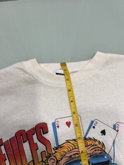 Vintage Deuces Wild Street Rods Rule White Tshirt Size XL ( See Pics ) Yellowing
