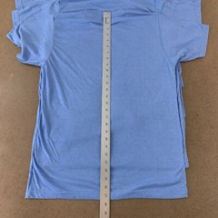 Lot of 5 Tultex 241 Unisex Size Medium Blue Short Sleeve Poly-rich Blend Tees