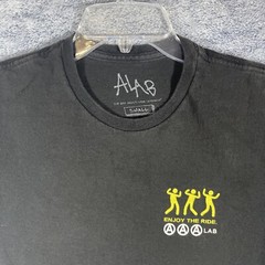 A-Lab Men’s Black Trust the Process and Enjoy the Ride Short Sleeve T-Shirt Sz S