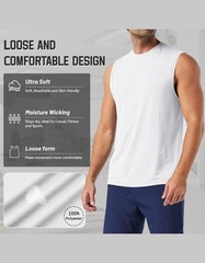 3 Pack Mens Sleeveless Quick Dry Tank Tops for Gym Workout Running Beach Sport