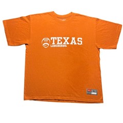 Vintage Y2K Nike Team Texas Longhorns T Shirt Mens Large Burnt Orange NCAA UT