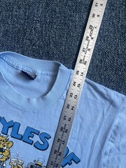 Vintage Lifestyles Of The Poor & Unknown Shirt Mens Medium Blue Cat 80s Funny