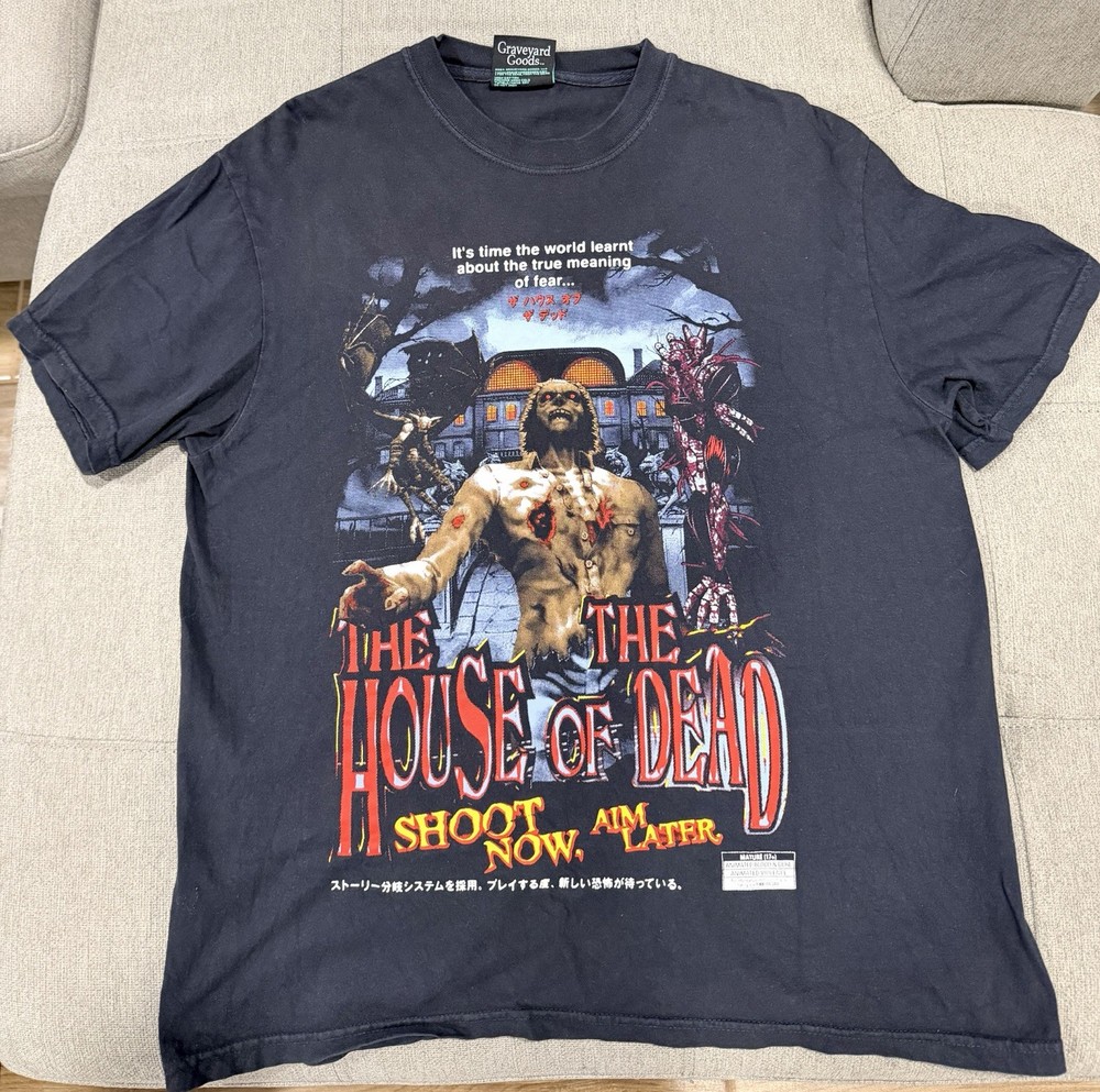 Graveyard Goods LargeTee House of the Dead 1996 72 Hours Release Sold Out Used