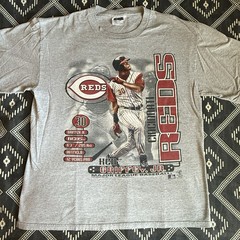 KEN GRIFFEY JR Cincinnati Reds MLB Licensed T-Shirt 2000 LARGE Preowned VTG