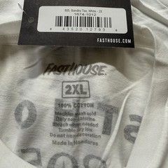 Fasthouse Motocross Shirt Central Coast XXL White Mens