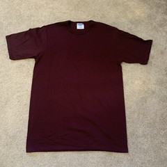 Vintage Champion Maroon Plum Heavy Weight Cotton T Shirt Large Unisex Lot Of 12