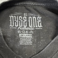 Dyse One T-Shirt Mens Size 4XL Black Graphic Chicano Streetwear Lowrider Skull