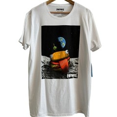 Fortnite Moon Burger Tee L (42/44) NWT – Stellar Streetwear 🍔🌙