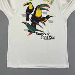 Vintage Tucan Costa Rica Shirt Mens Medium White Short Sleeve Single Stitch 90s
