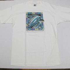 Vintage Ray Troll Shirt Mens XL White Fishing Nature Outdoor Art Tee 80s