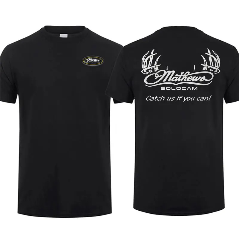 Mathews Bows Logo T-shirt, Archery Tactical Gear, Unisex Short Sleeve Casual 100