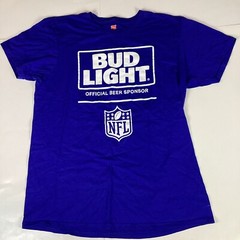 Hanes Bud Light NFL Mens T Shirt Size Medium Short Sleeve Comfort Stretch