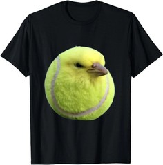 Silly Tennis Bird Meme Brainrot Gen Z Design Unisex T-Shirt