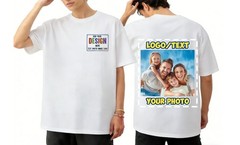 Father’s Day Custom Name Image Tee Warm Gift For Beloved Dad Daily Wear Shirt