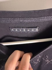 Revenge Embroidered Black T-Shirt