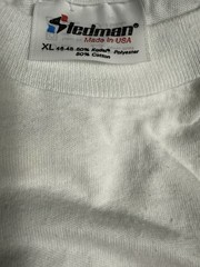 Tiedman Men’s Coca-Cola Classic Logo Graphic Tee White/Red XL Cotton Blend
