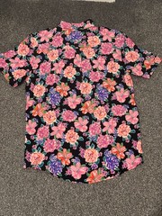 SS Flower Viscase Shirt