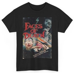 Faces Of Death T Shirt – 80’s Horror Cult Classic Retro Tee – New